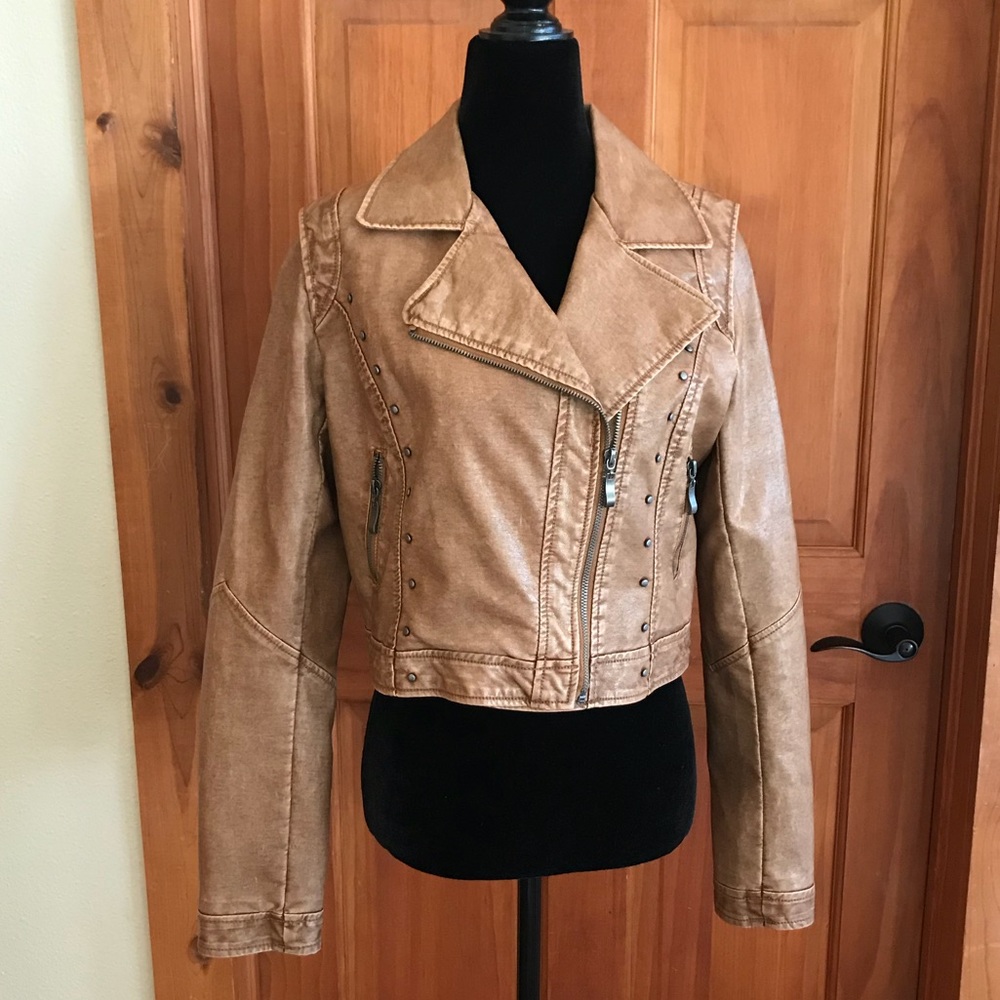 Faux leather jacket